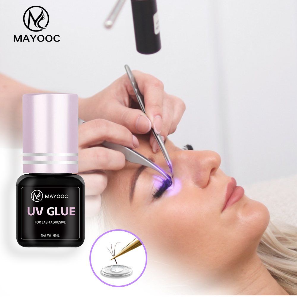 Eyelash Extension Logo - MAYOOC التجفيف السريع 0.1S UV رمش
