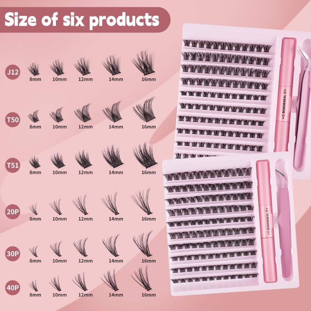 Eyelash Extension Cluster - رموش صناعية عالية الجودة بتصميم طبيعي