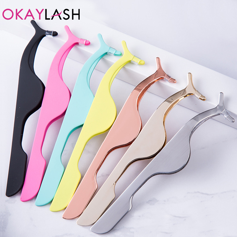 Eyelash Extension Logo - OKAYLASH-ملاقط رموش صناعية من الفولاذ المقاوم
