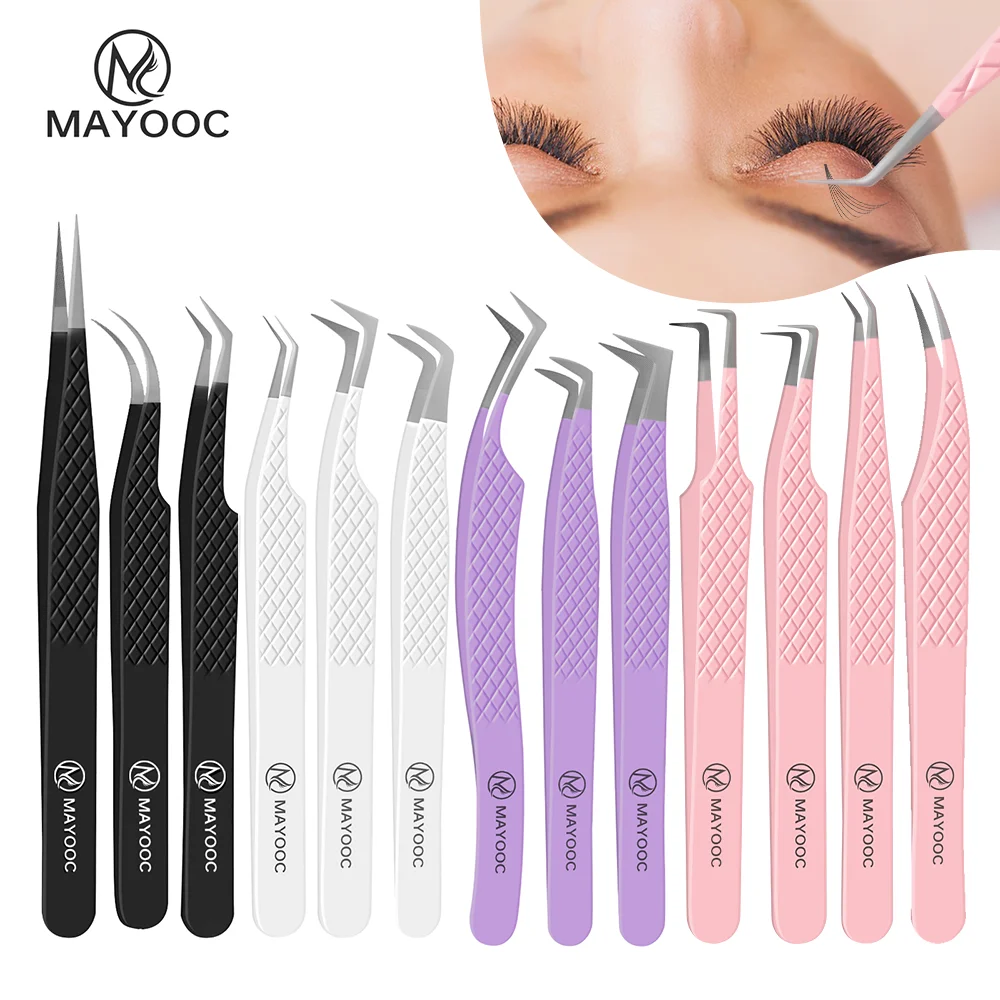 ملحقات رمش الملقط مع نصائح الأ - مراجعة Eyelash Extension Logo وسعره