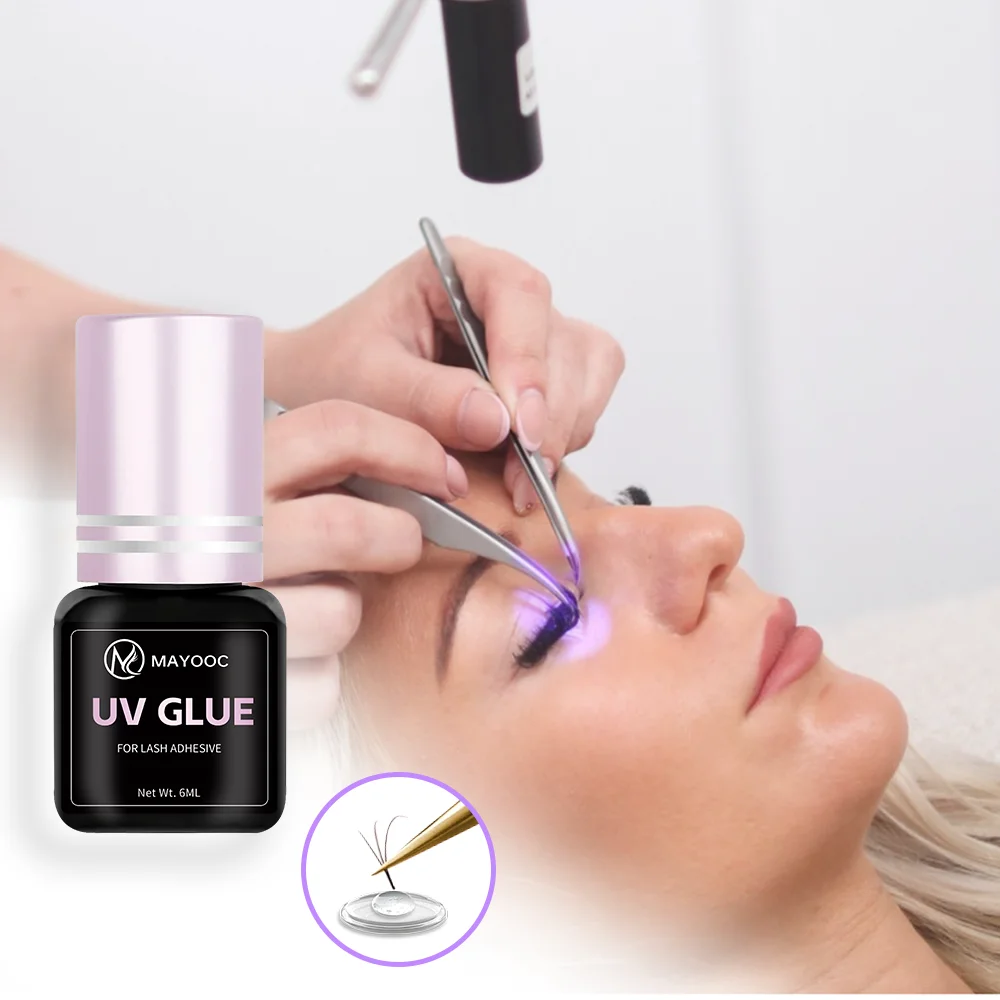 MAYOOC التجفيف السريع 0.1S UV  - مراجعة Eyelash Extension Logo وسعره