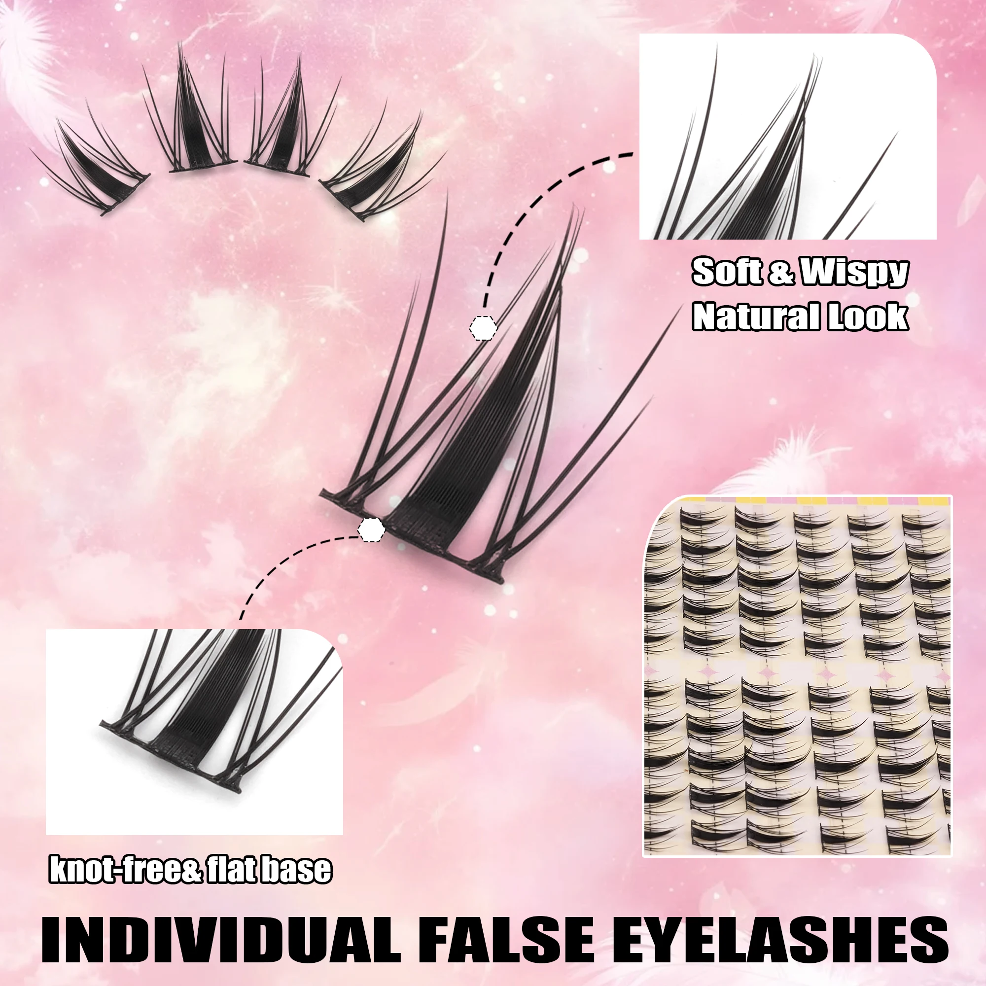 308 قطعة من رموش مانغا ناعمة و - مراجعة Eyelash Extension Cluster وسعره