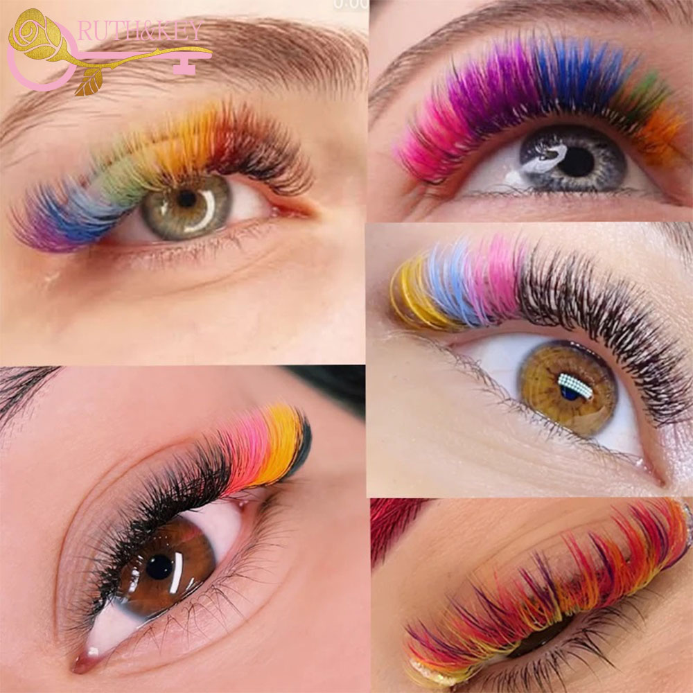 320 مروحة رموش ملونة جاهزة بال - مراجعة Eyelash Extension Maps وسعره