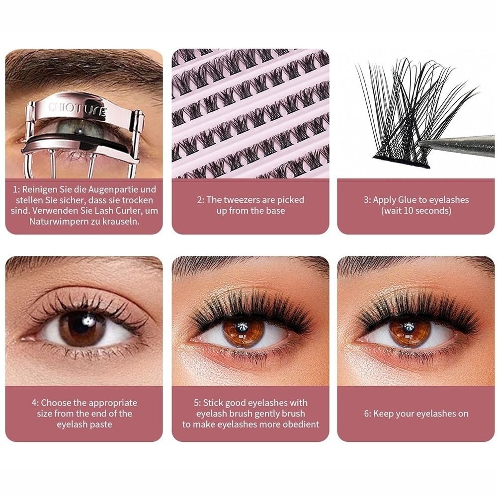 رموش صناعية عالية الجودة بتصمي - مراجعة Eyelash Extension Cluster وسعره
