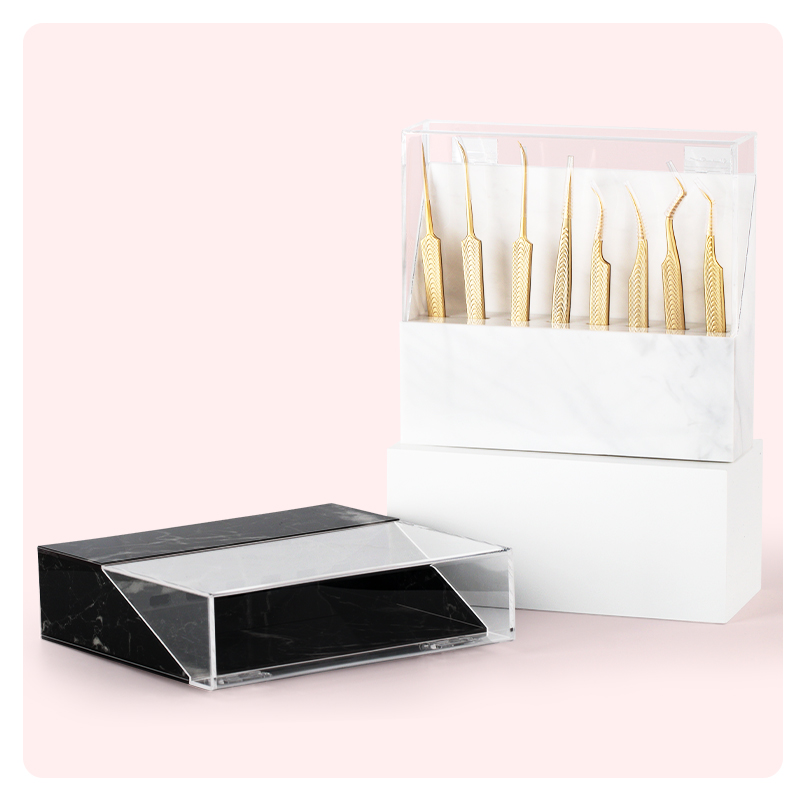 حامل ملاقط تمديد الرموش من الأ - مراجعة Lash Tray Organizer وسعره