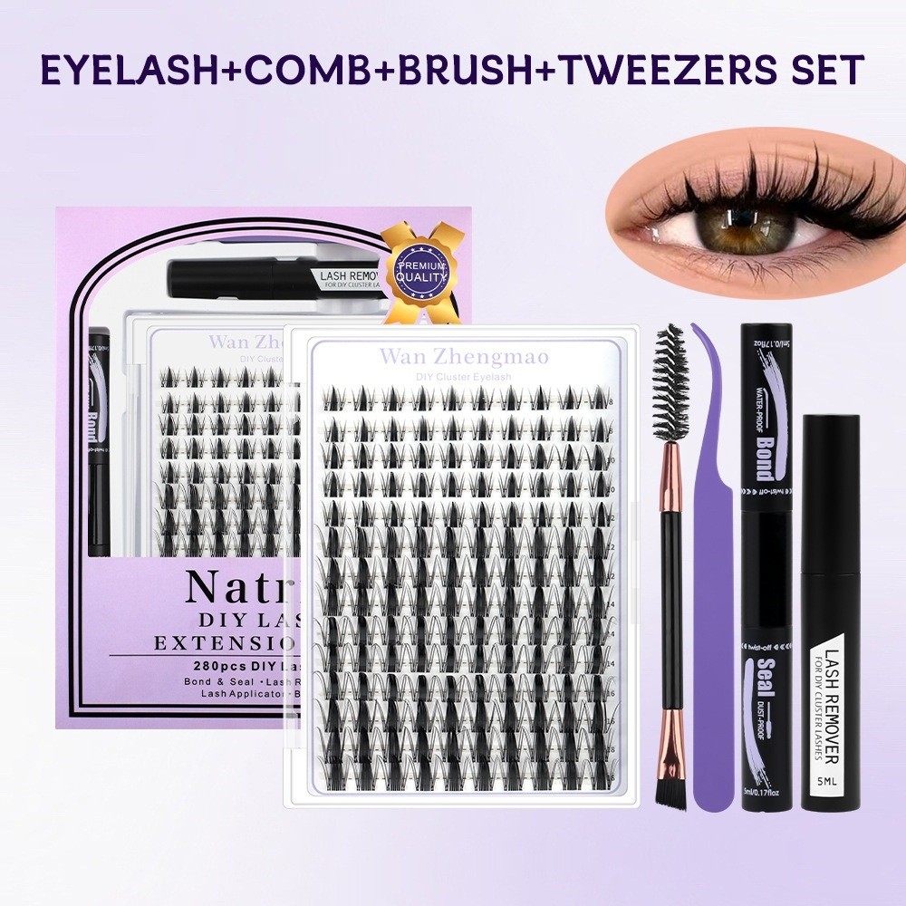 رموش صناعية بطول 8-18 مم، طقم  - مراجعة Eyelash Extension Cluster وسعره