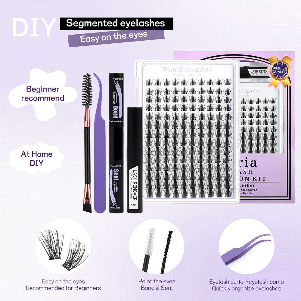 رموش صناعية بطول 8-18 مم، طقم  - مراجعة Eyelash Extension Cluster وسعره