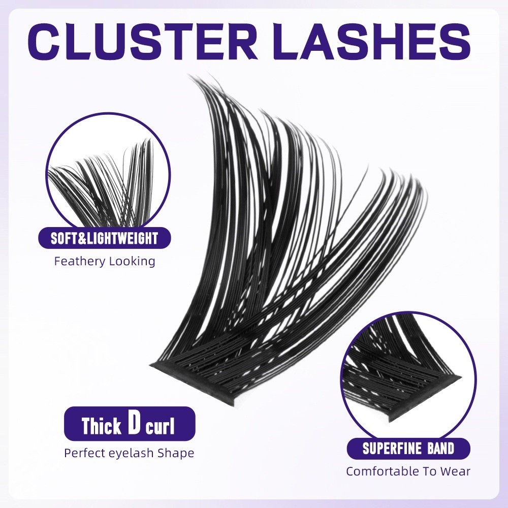 رموش صناعية بطول 8-18 مم، طقم  - مراجعة Eyelash Extension Cluster وسعره