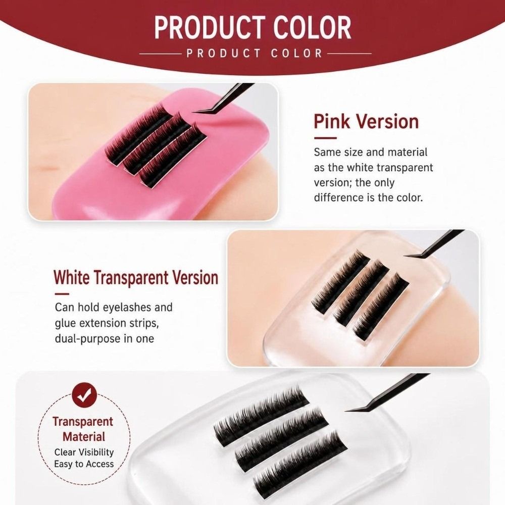 وسادة لاصقة للجبهة لتمديد الرم - مراجعة Lash Tray Organizer وسعره