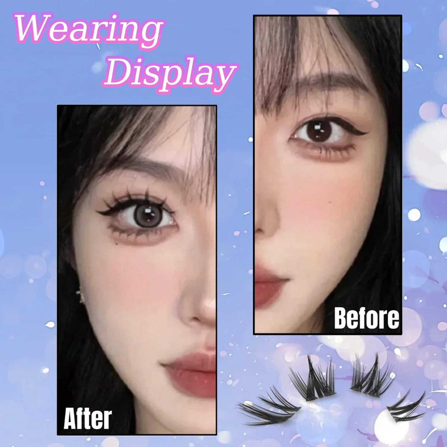 156 قطعة رموش صناعية منفوشة ور - مراجعة Eyelash Extension Cluster وسعره