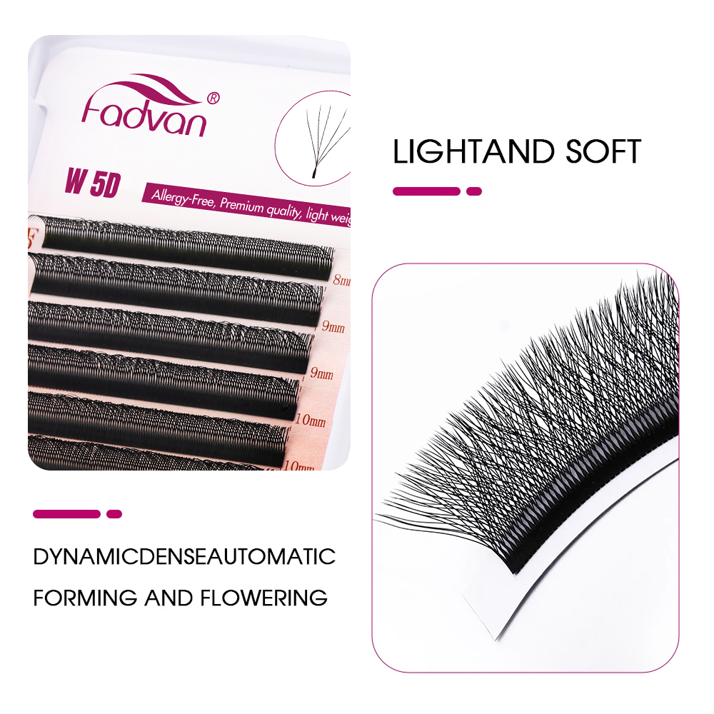 رموش فادفان 5D على شكل W باللو - مراجعة Eyelash Extension Logo وسعره